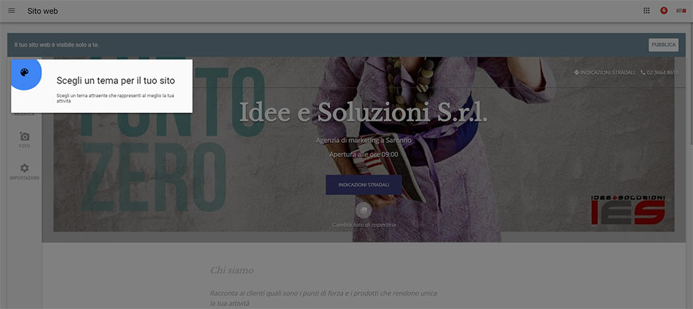 Setup funzione sito web in google my business Setup funzione sito web in google my business