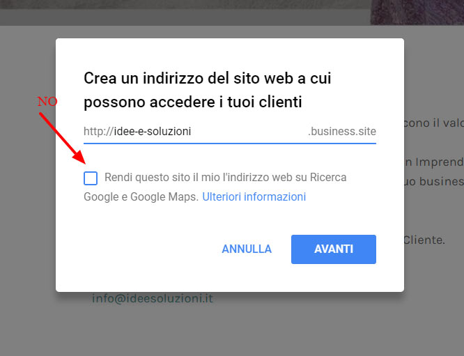 interfaccia conferma sito web in google my business interfaccia conferma sito web in google my business