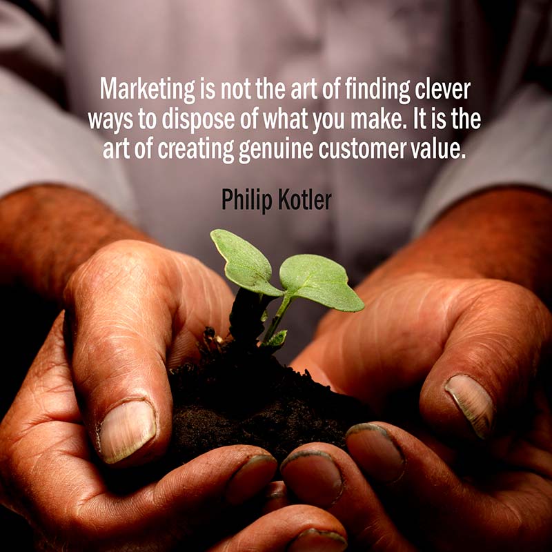 Citazione di Philip Kotler sul Marketing