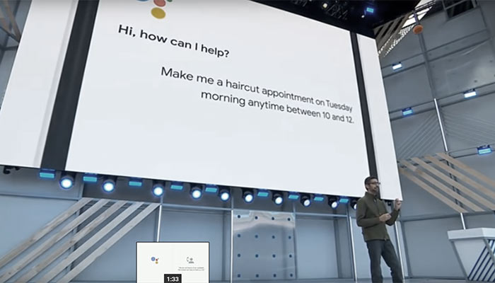 Google Duplex Demo al Google IO 2018