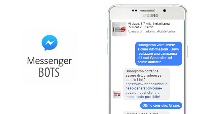 Facebook bot per aumentare il tuo business