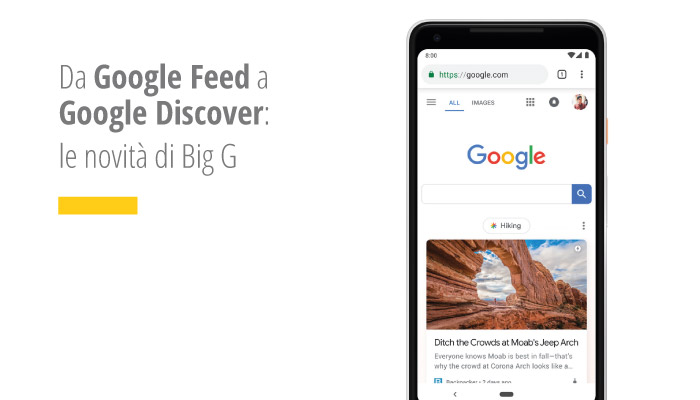 Da Google Feed a Google Discover: le novità di Big G