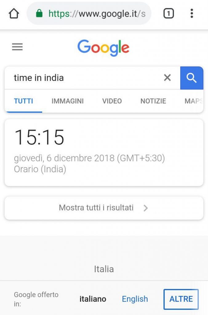 risultati zero di Google