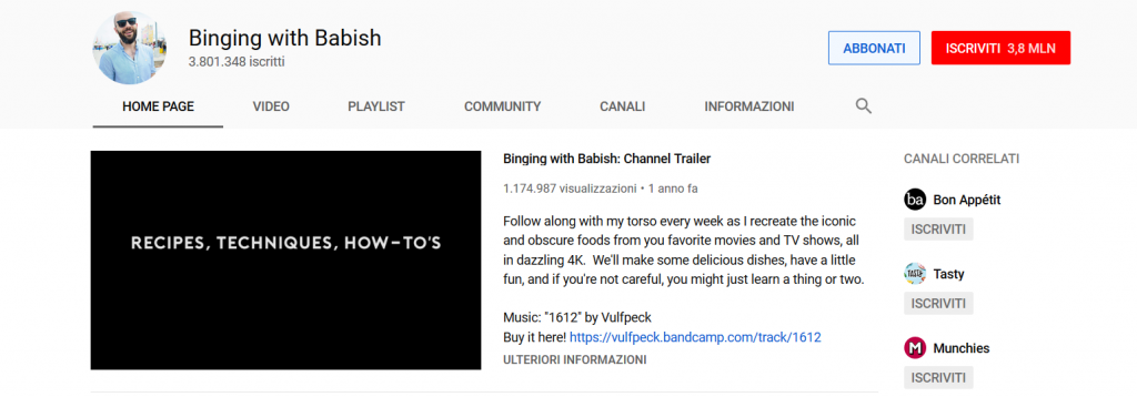 YouTube SEO descrizione