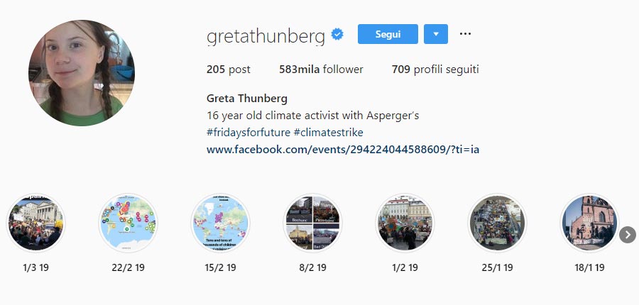 Greta Thunberg un interessante caso di Comunicazione