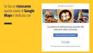 Se hai un ristorante questa novità di Google Maps è dedicata a te