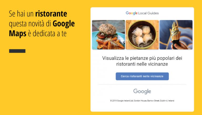 Se hai un ristorante questa novità di Google Maps è dedicata a te