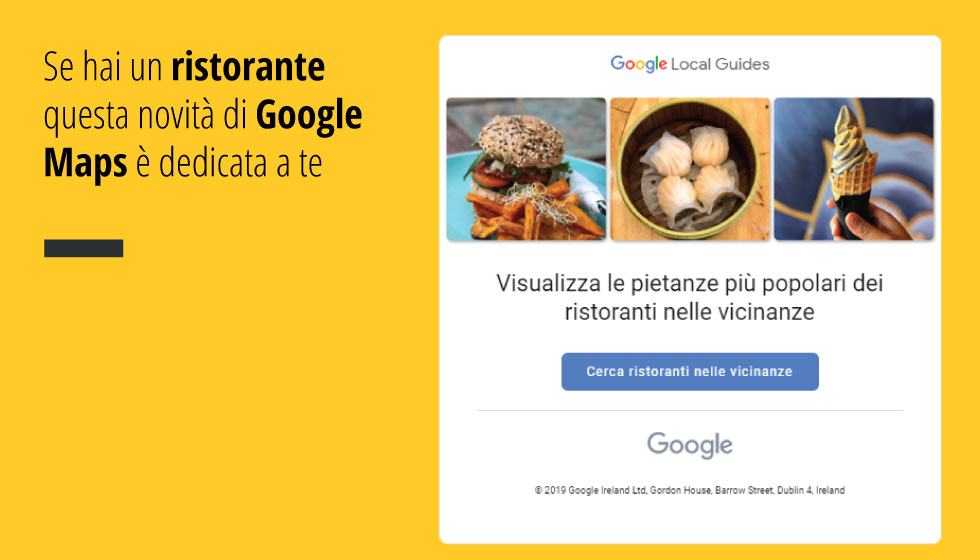 Se hai un ristorante questa novità di Google Maps è dedicata a te