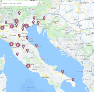 Mappa punti vendita gestiti con Facebook location