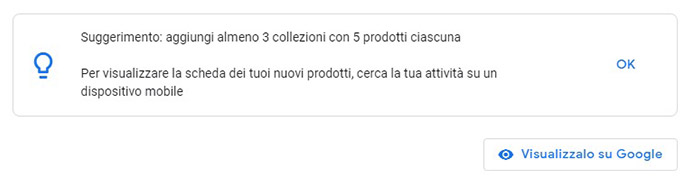 Google My Business suggerimento Google My Business suggerimento