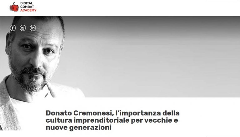 In questa immagine Donato Cremonesi, CEO Factory Communication, intervistato da Digital Combat Academy