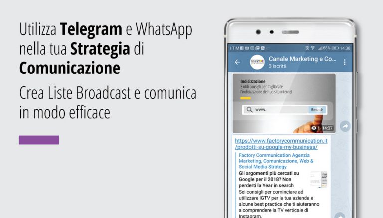 Utilizza i canali Telegram e WhatsApp nella tua Strategia di Comunicazione