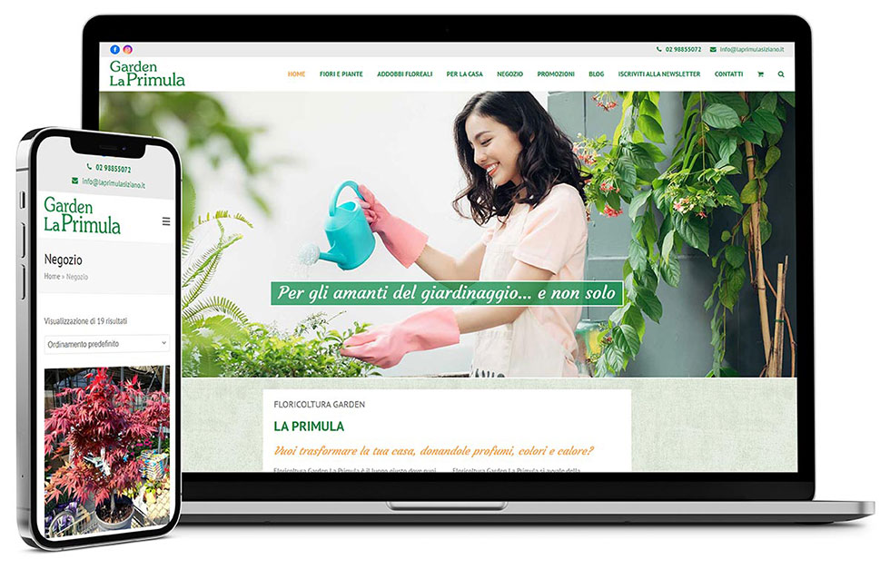 Factory Communication e-commerce realizzato per Garden La Primula