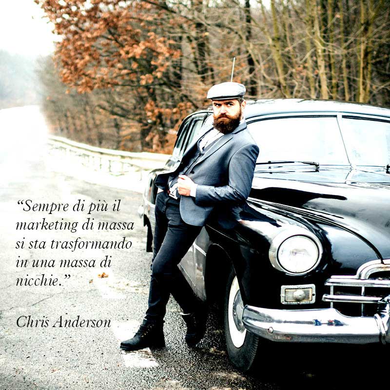 Citazione di Chris Anderson “Sempre di più il marketing di massa si sta trasformando in una massa di nicchie.”