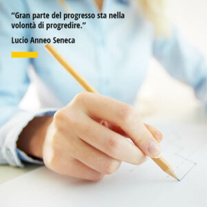 Citazione di Lucio Anneo Seneca Gran parte del progresso sta nella volontà di progredire