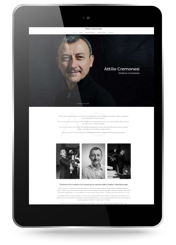 Factory Communication ha realizzato il sito del Direttore d'Orchestra Attilio Cremonesi Factory Communication ha realizzato il sito del Direttore d'Orchestra Attilio Cremonesi
