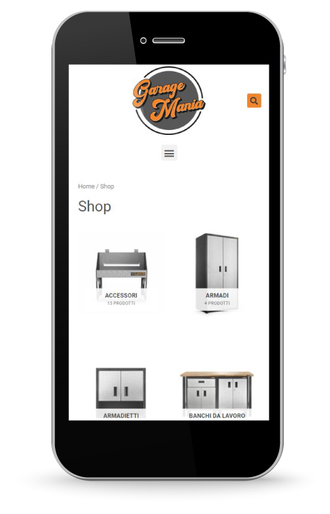Factory Communication realizzazione di E commerce per Garage Mania