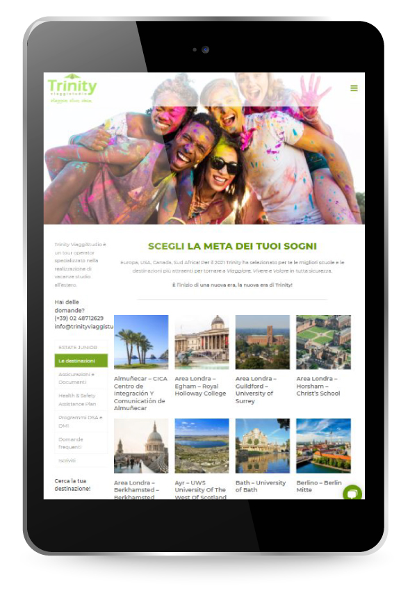 Factory Communication realizzazione di E commerce per Trinity Catalogo