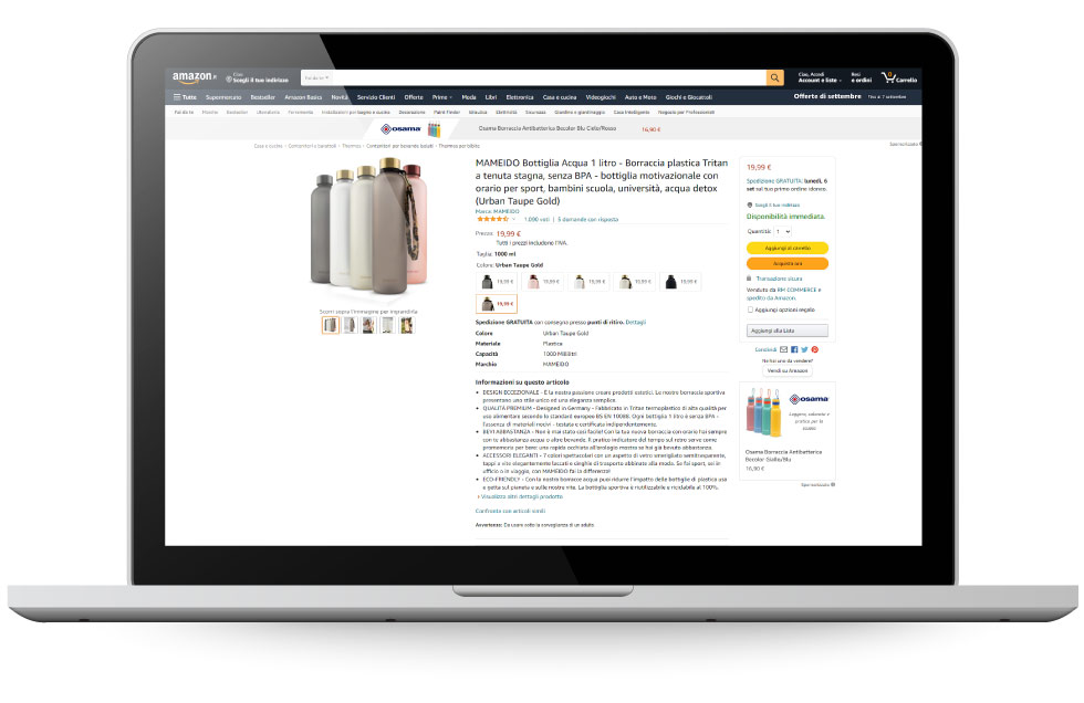 Factory Communication - Vendere su Amazon e altri marketplace - esempio prodotto singolo