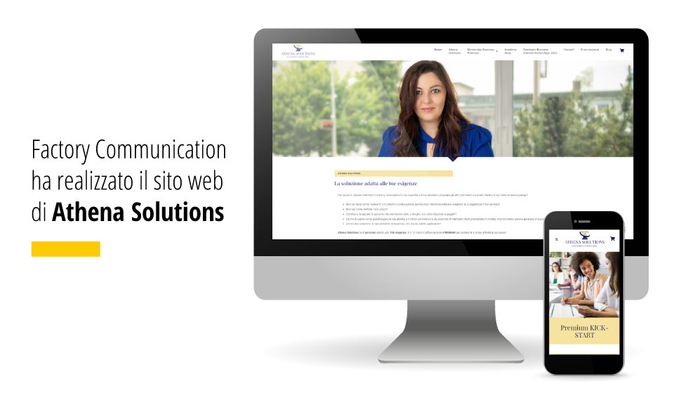 Factory Communication realizza il nuovo sito web di Athena Solutions