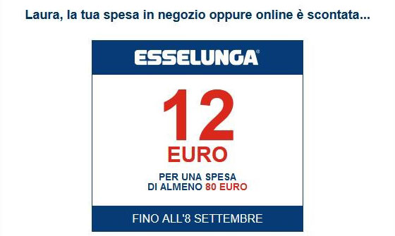 coupon esselunga esempio