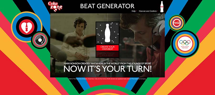 Factory Communication "14 strategie di fidelizzazione dei clienti che funzionano" - Coca Cola Beat Generator per unire musica sport e brand