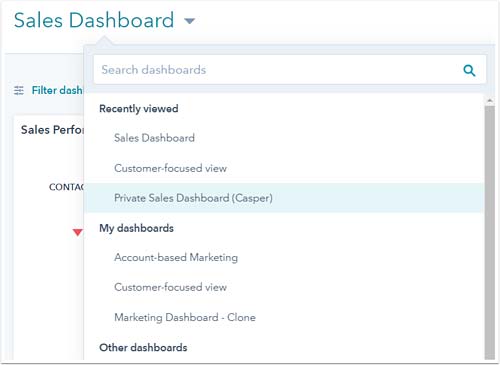 HubSpot Marketing Hub Dashboard flessibili