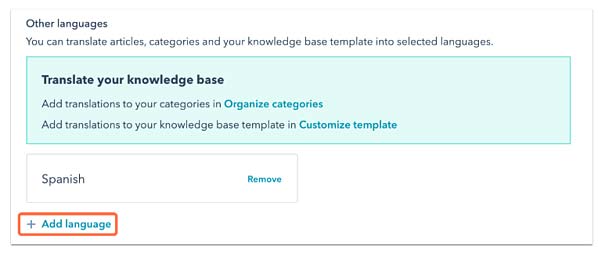 HubSpot Service Hub Multi-language Knowledge Base