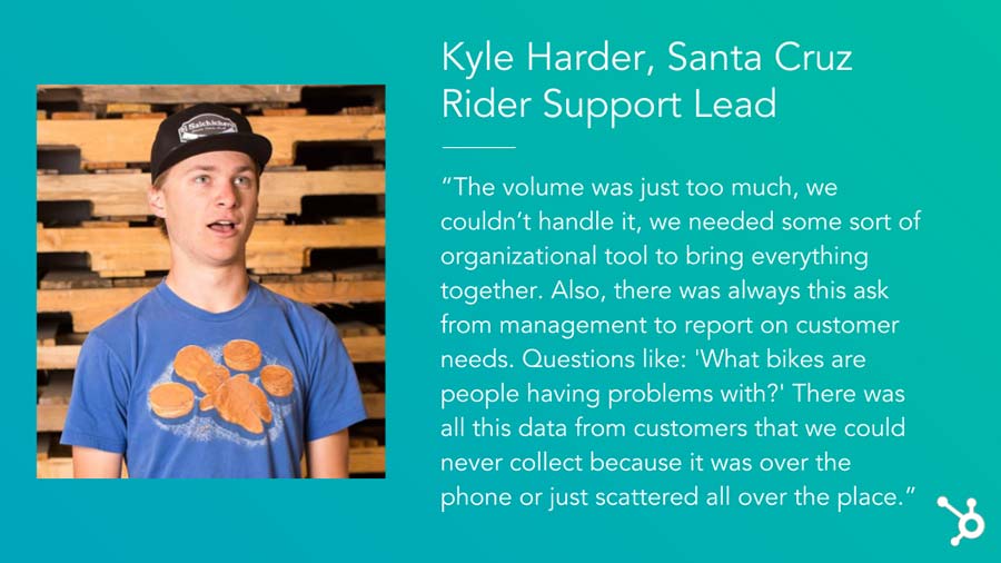 Factory Communication "14 Strategie di Fidelizzazione dei clienti che funzionano". Il caso "Kyle Harder Santa Cruz Rider Support Lead"