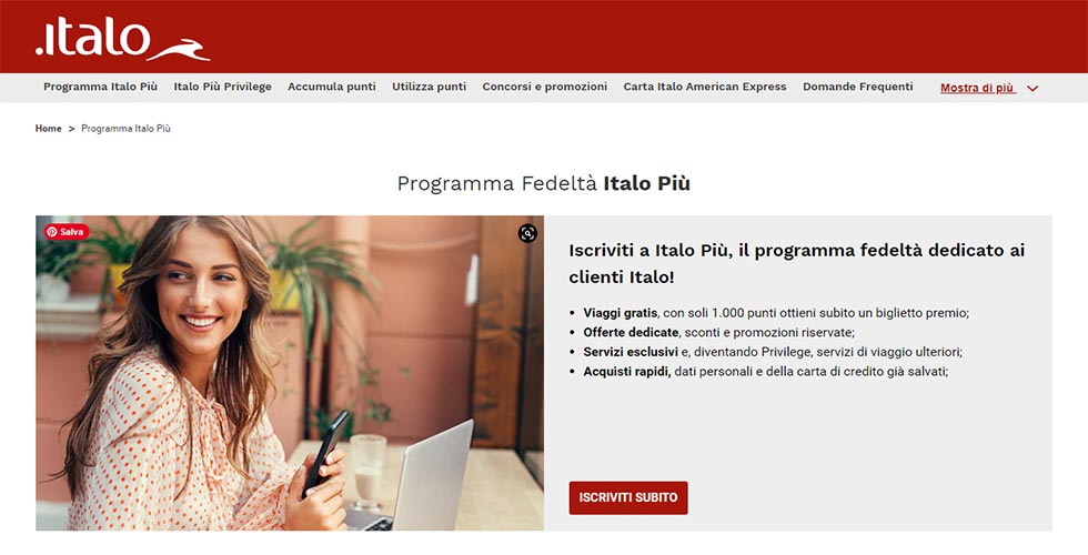 Programma fedeltà di Italo