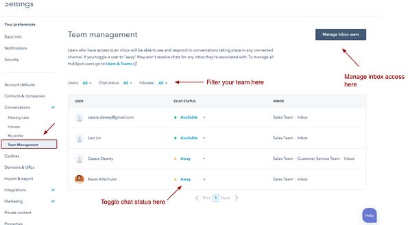 Service Hub Advanced Team Management Functionality