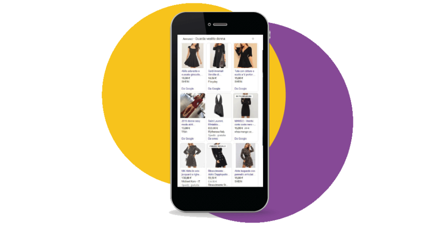 Annunci a pagamento vestito donna per SERP Google