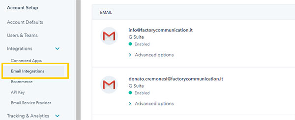 Connetti le tue caselle di email ad HubSpot
