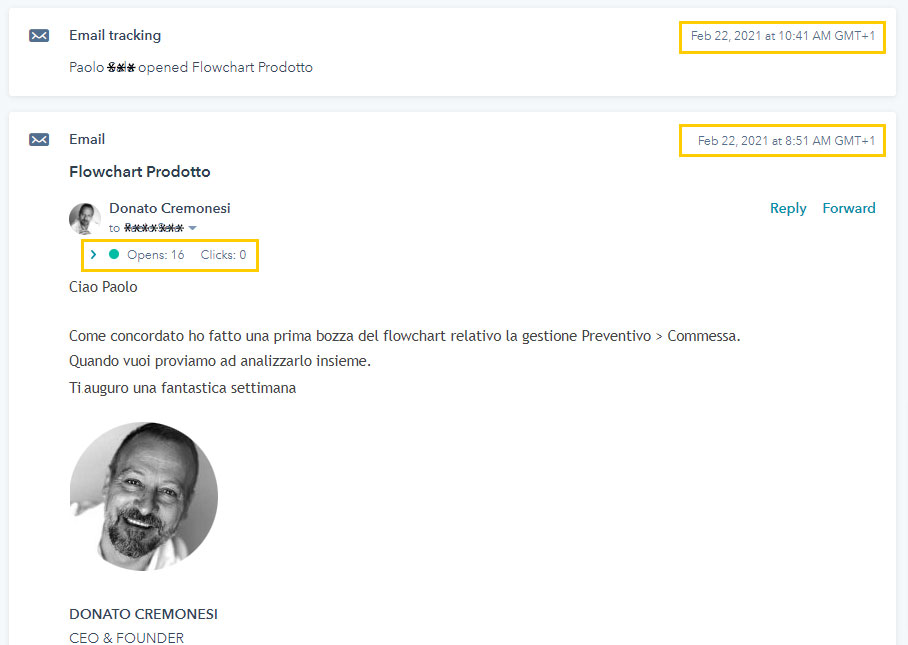 Grazie ad HubSpot puoi sapere quando vengono lette le tue email
