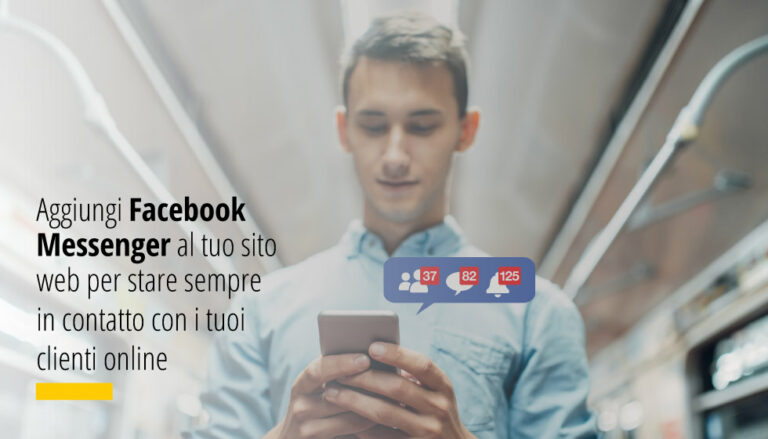 Aggiungi Facebook Messenger al tuo sito web