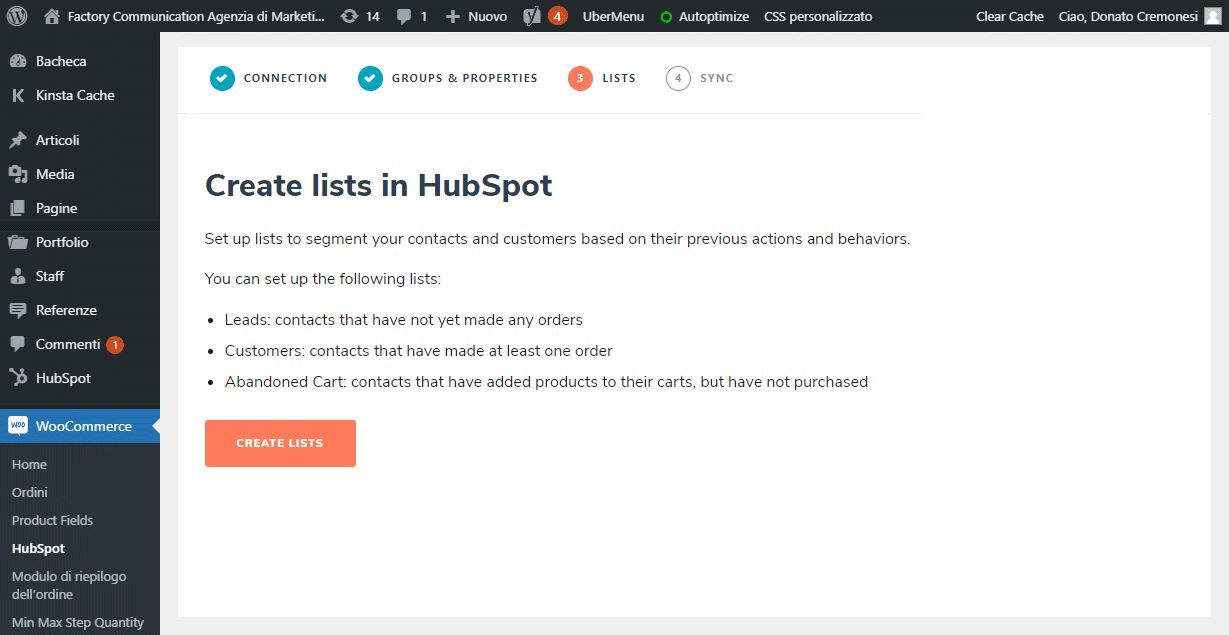 Crea le liste per gestite i contatti in HubSpot