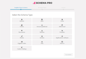 schema type gestiti con la plugin WPSchema per WordPress