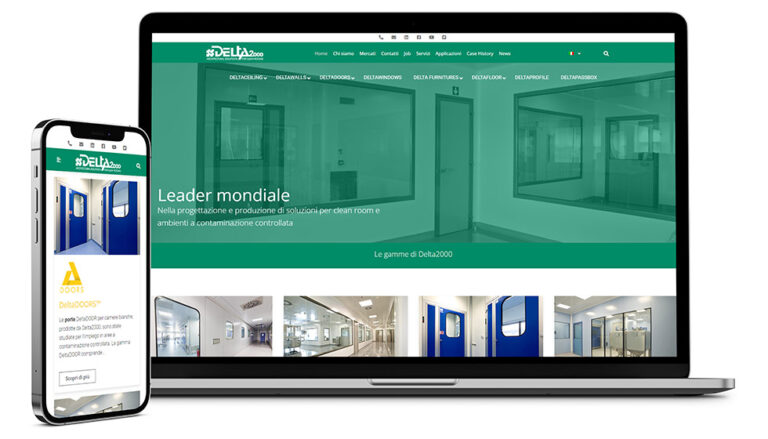 Factory Communication ha realizzato il sito web di Delta 2000
