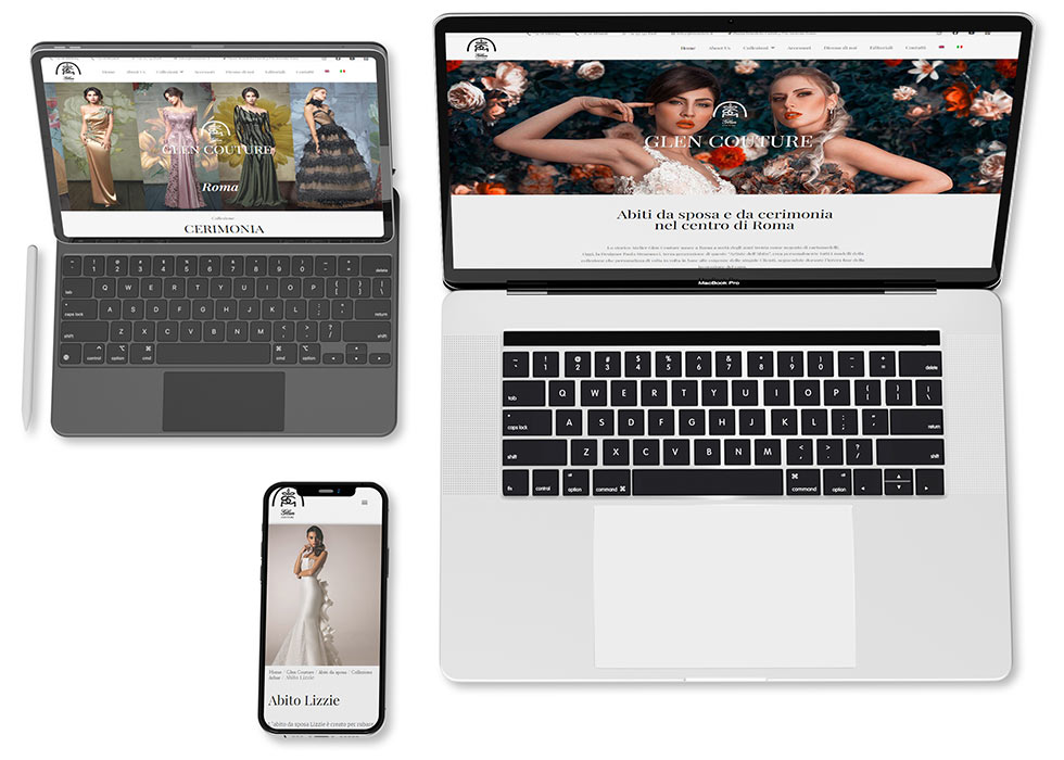 Factory Communication ha realizzato il sito web di Glen Couture