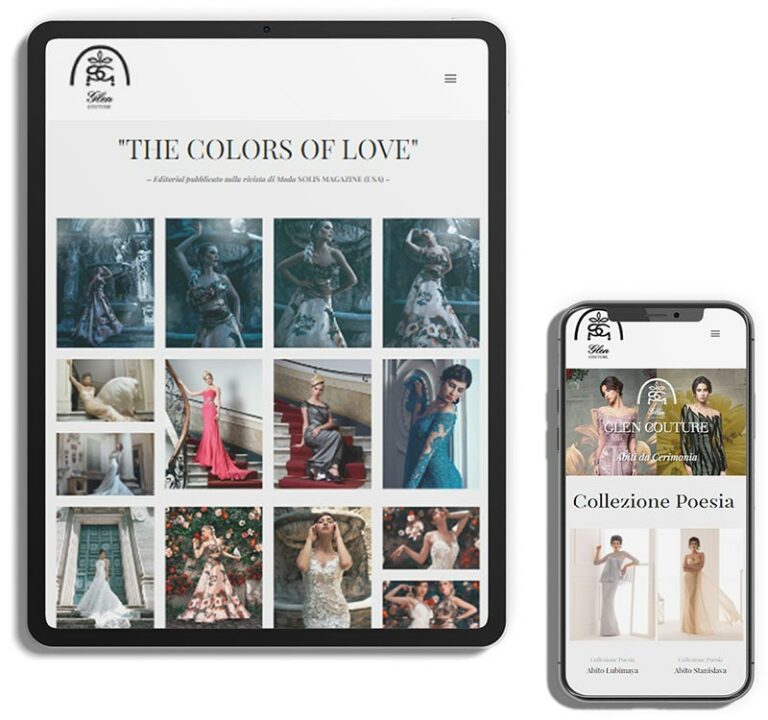 Factory Communication ha realizzato il sito web responsive di Glen Couture