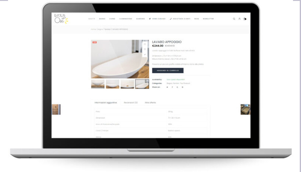 Portfolio Factory Communication - Sito Web Let Us Out