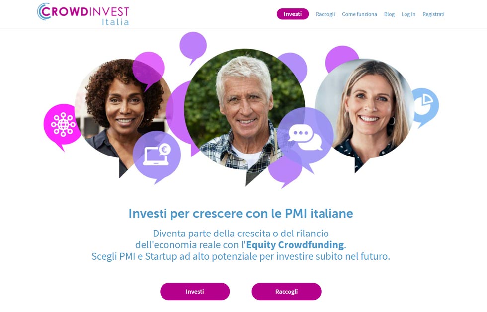 Crowdinvest Italia piattaforma Campagne di Equity Crowdfunding