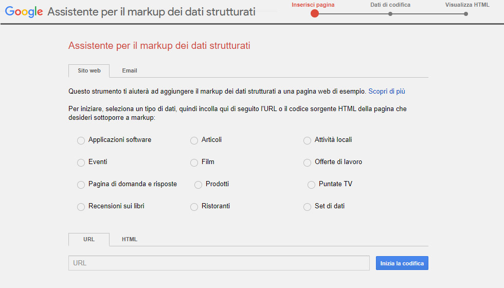 Come generare facilmente lo Schema da incollare nel tuo HTML Factory Communication