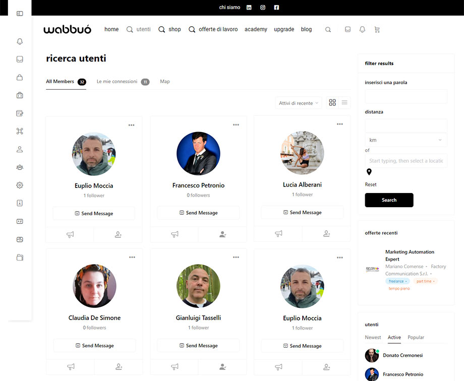 Wabbuo è un social e-commerce e una community dedicata al mondo del lavoro realizzata da Factory Communication