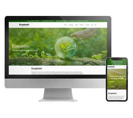 homepage del sito internet di eCoplastic