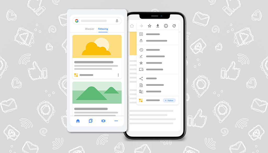 interfaccia di Google Discover