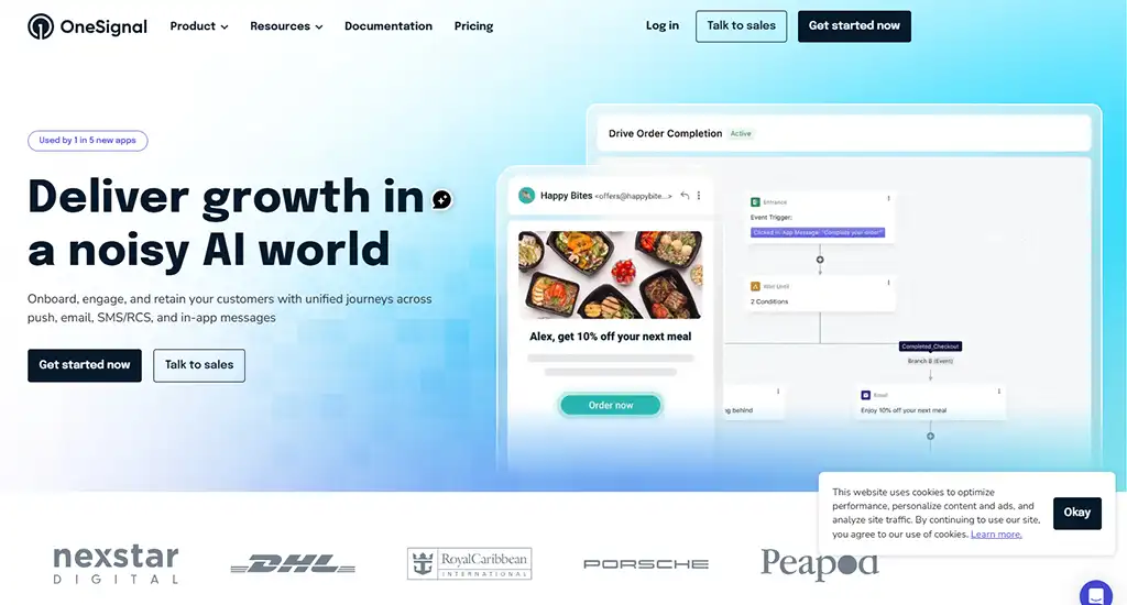 homepage www.onesignal.com