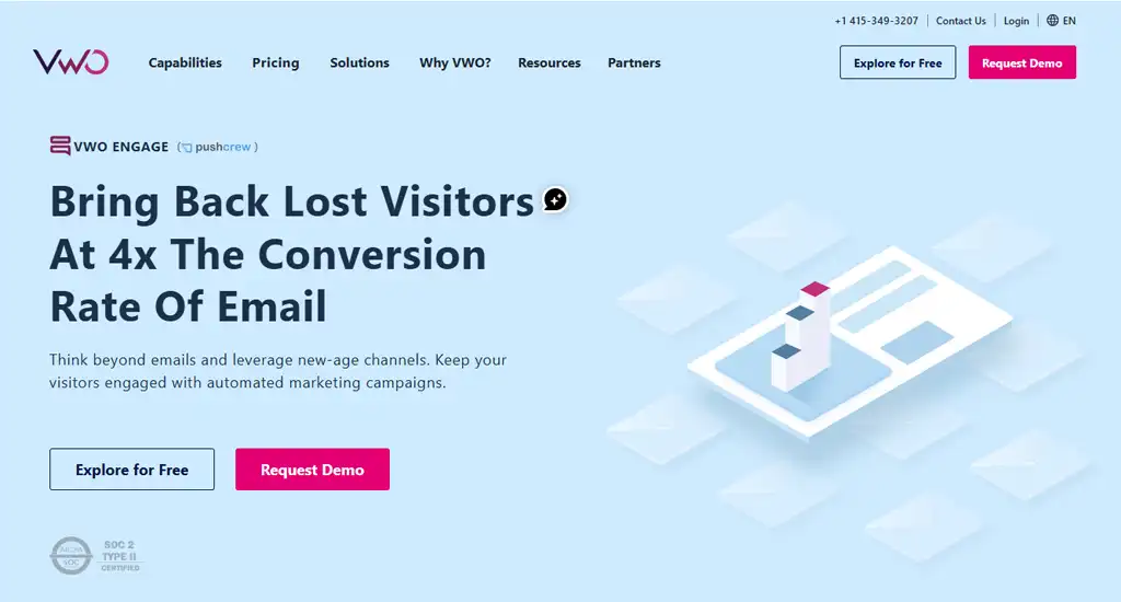 homepage vwo.com/engage/