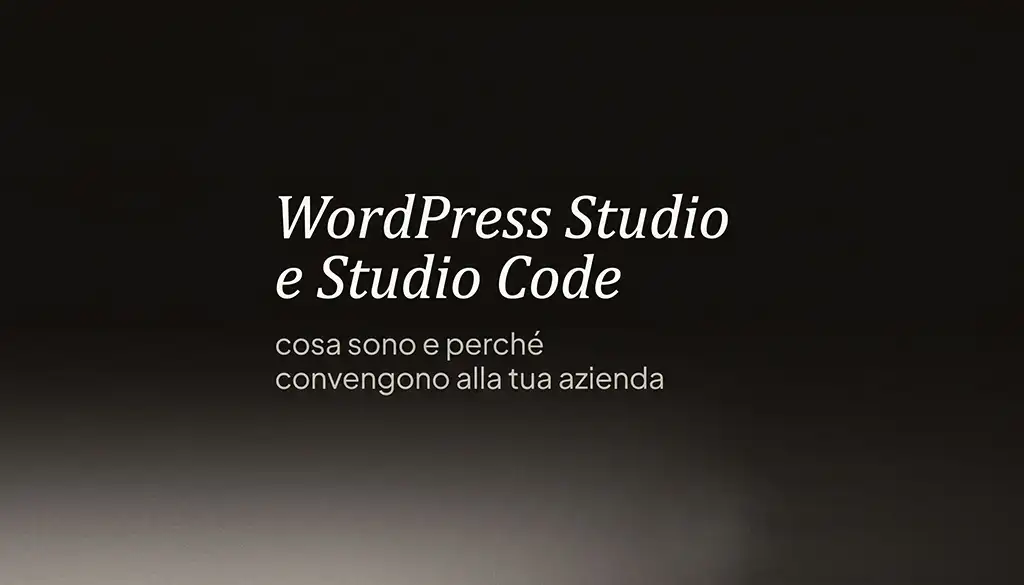 scritta bianca su fondo nero sfumato
