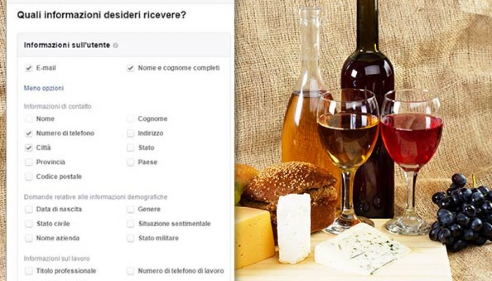creare una Campagna Lead Generation con il modulo Contatto di Facebook